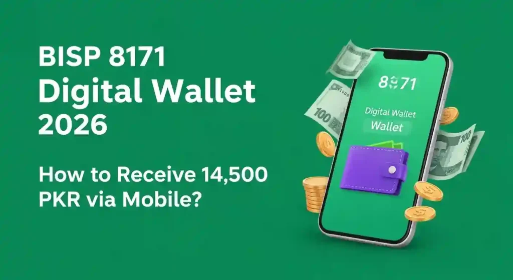 BISP 8171 Digital Wallet 2026 | How to Receive 14,500 PKR via Mobile